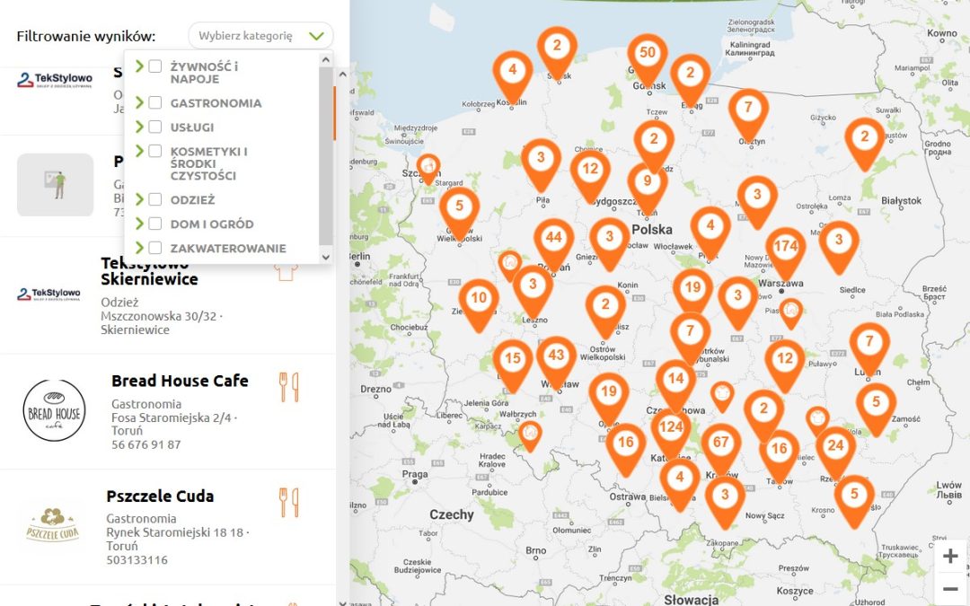 MAPA POLSKI ZERO WASTE